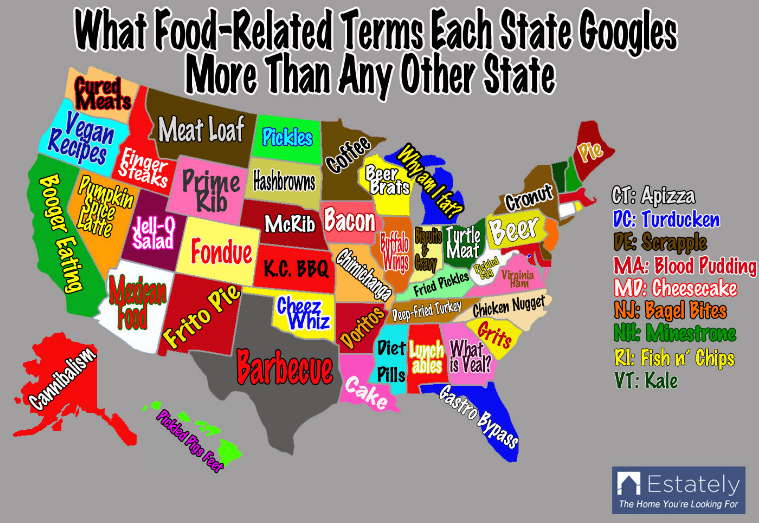 most-searched-food-terms-map