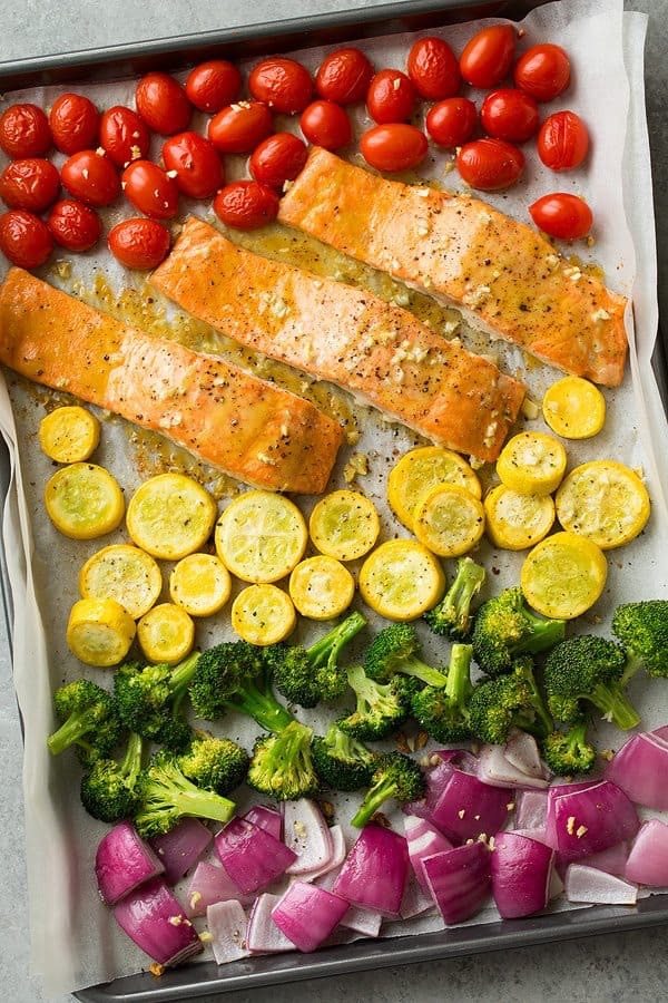 one-pan-meals-honey-mustard-salmon-rainbow-veggies