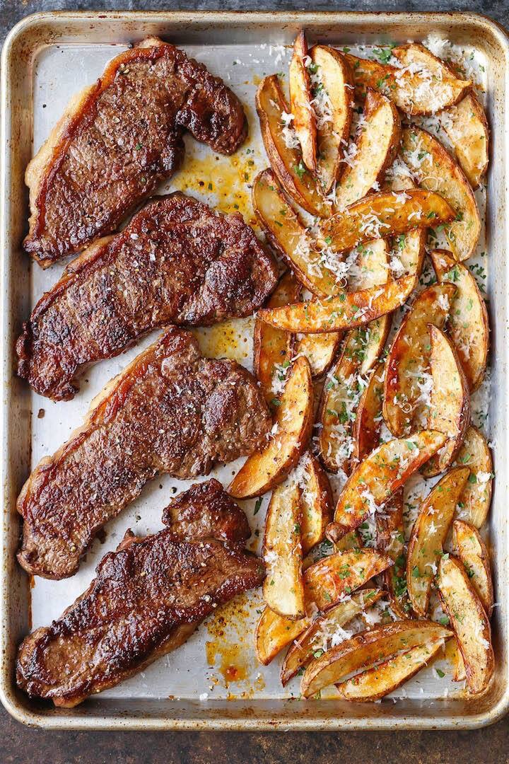 one-pan-dinners-sheet-pan-steak-fries