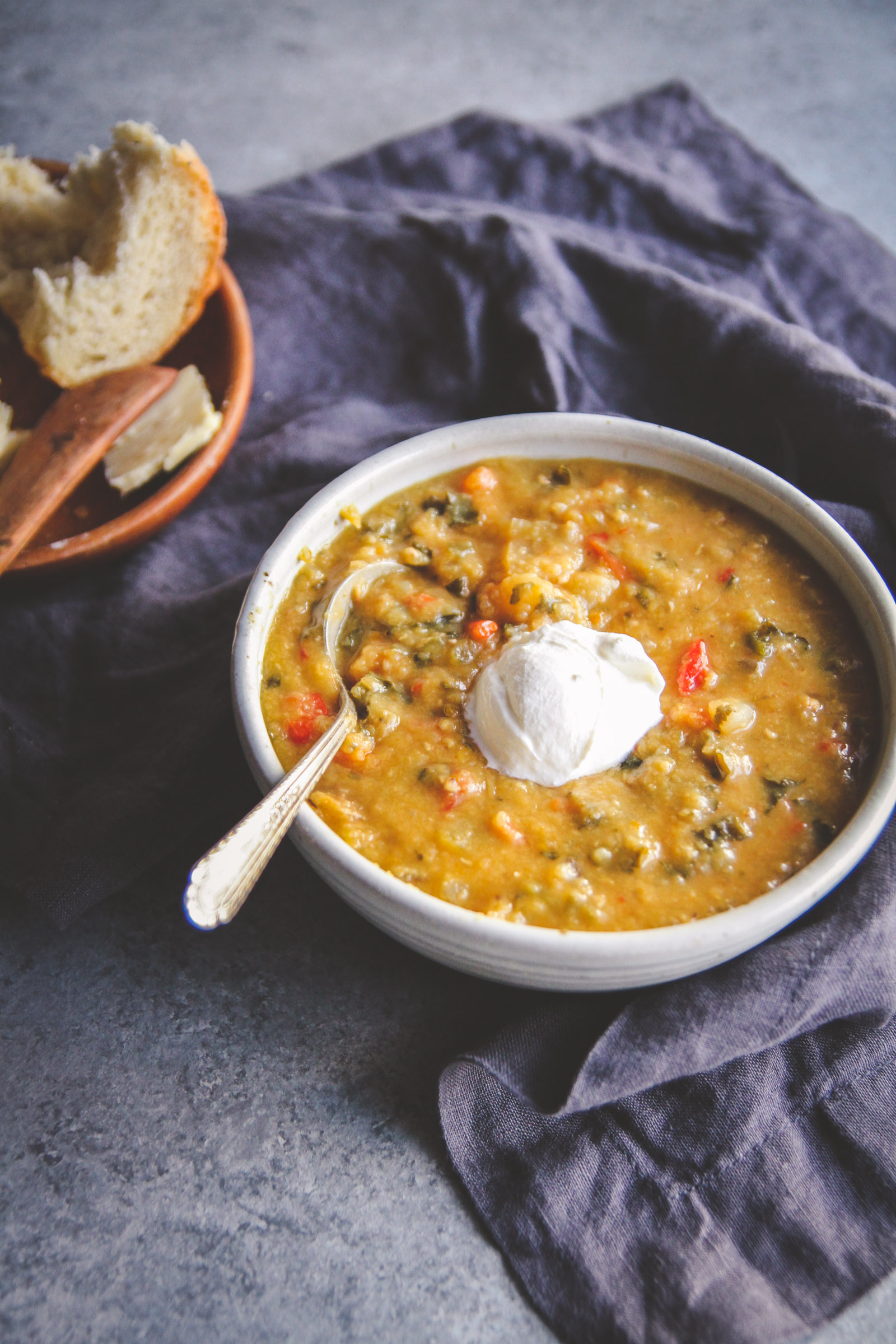 slow cooker lentil soup