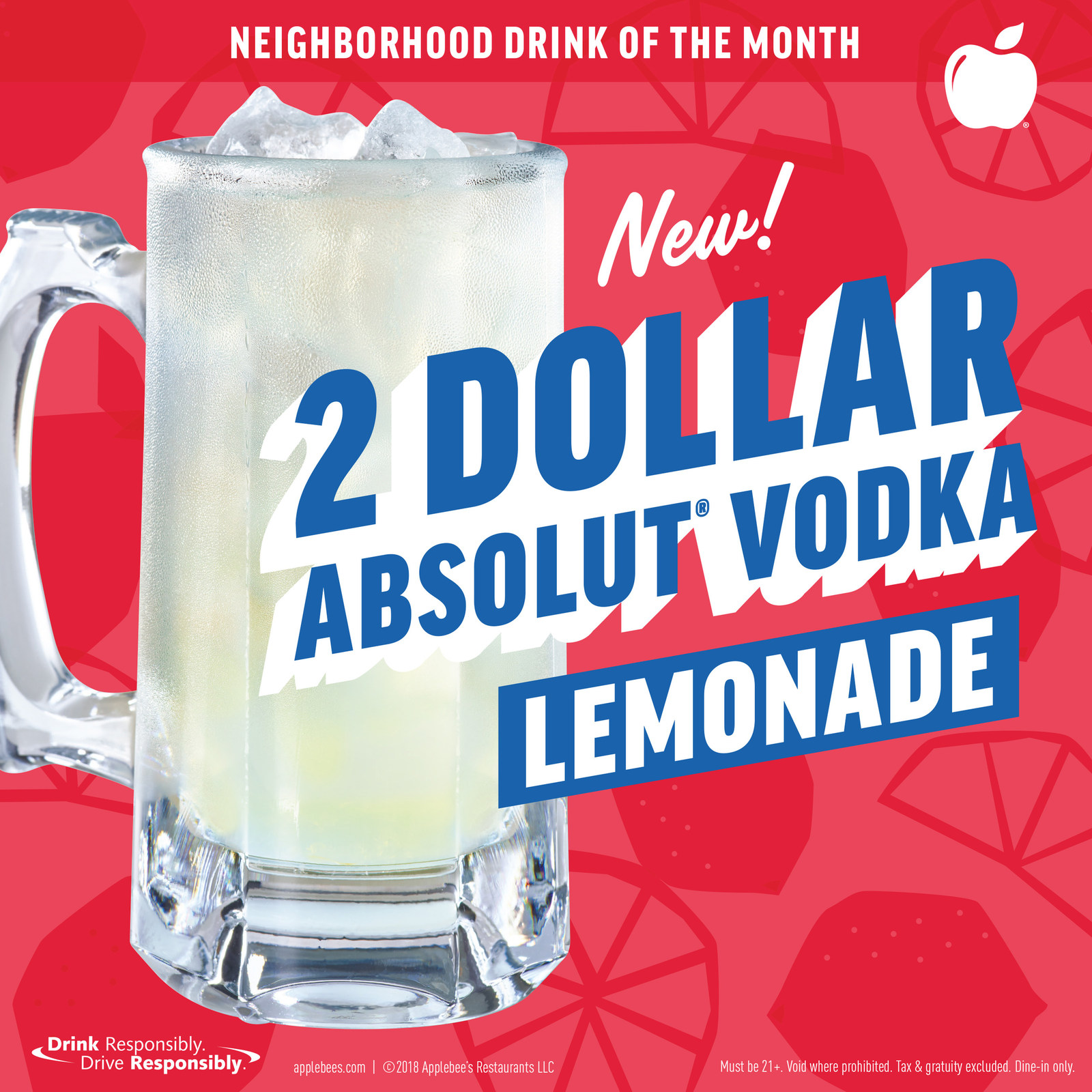 Applebees March-Neighborhood-Drink-Lemonade-WindowCling