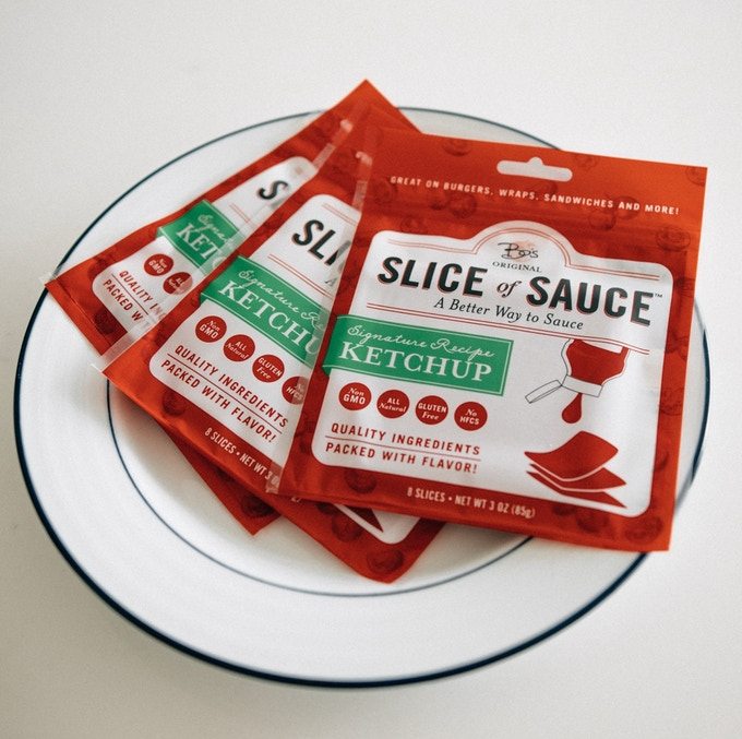 sliced ketchup