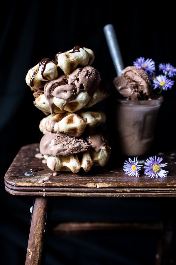 Chocolate waffles Chocolate waffles