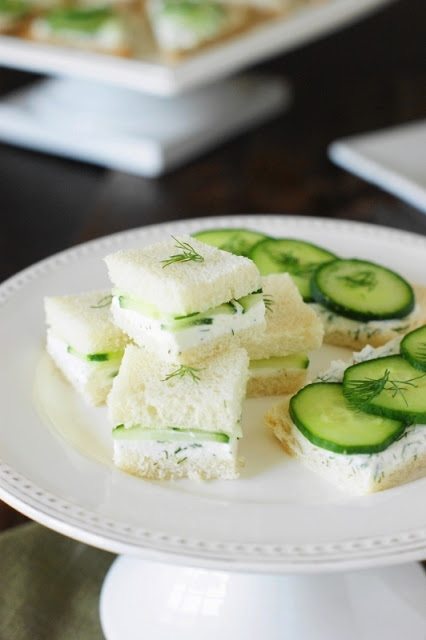 Royal Wedding Party Cucumber Tea Sandwiches