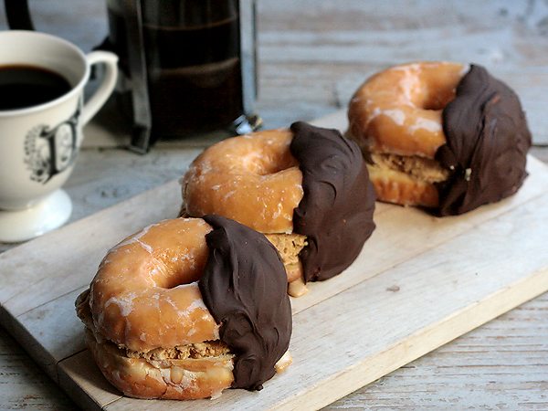 ice cream doughnut sandwiches ice cream doughnut sandwiches
