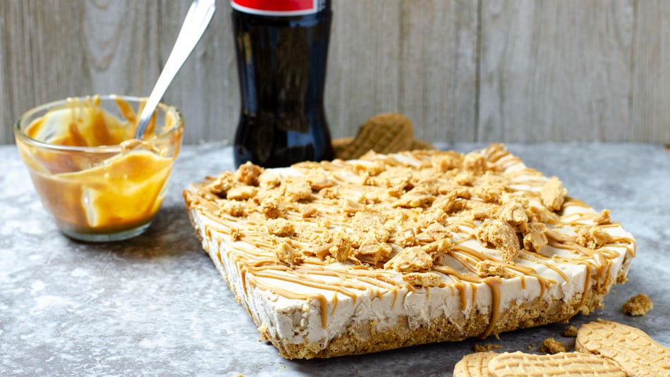 Peanut Butter Coca Cola Ice Cream Squares