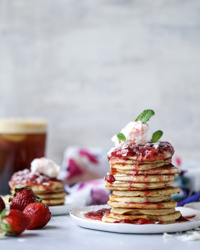 ricotta pancakes with coconut