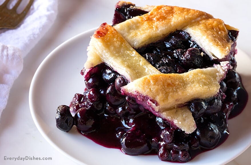 slab pie with blueberries Slab pie