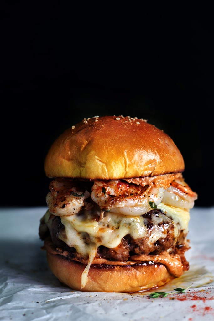Shrimp burger Shrimp burger
