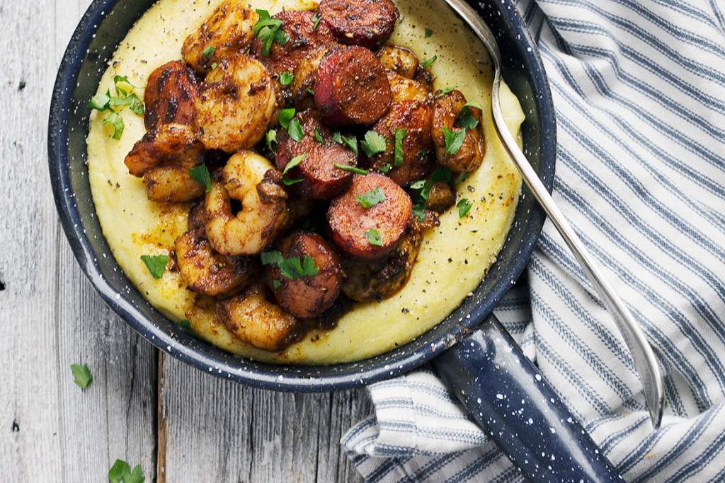 Shrimp polenta Shrimp polenta