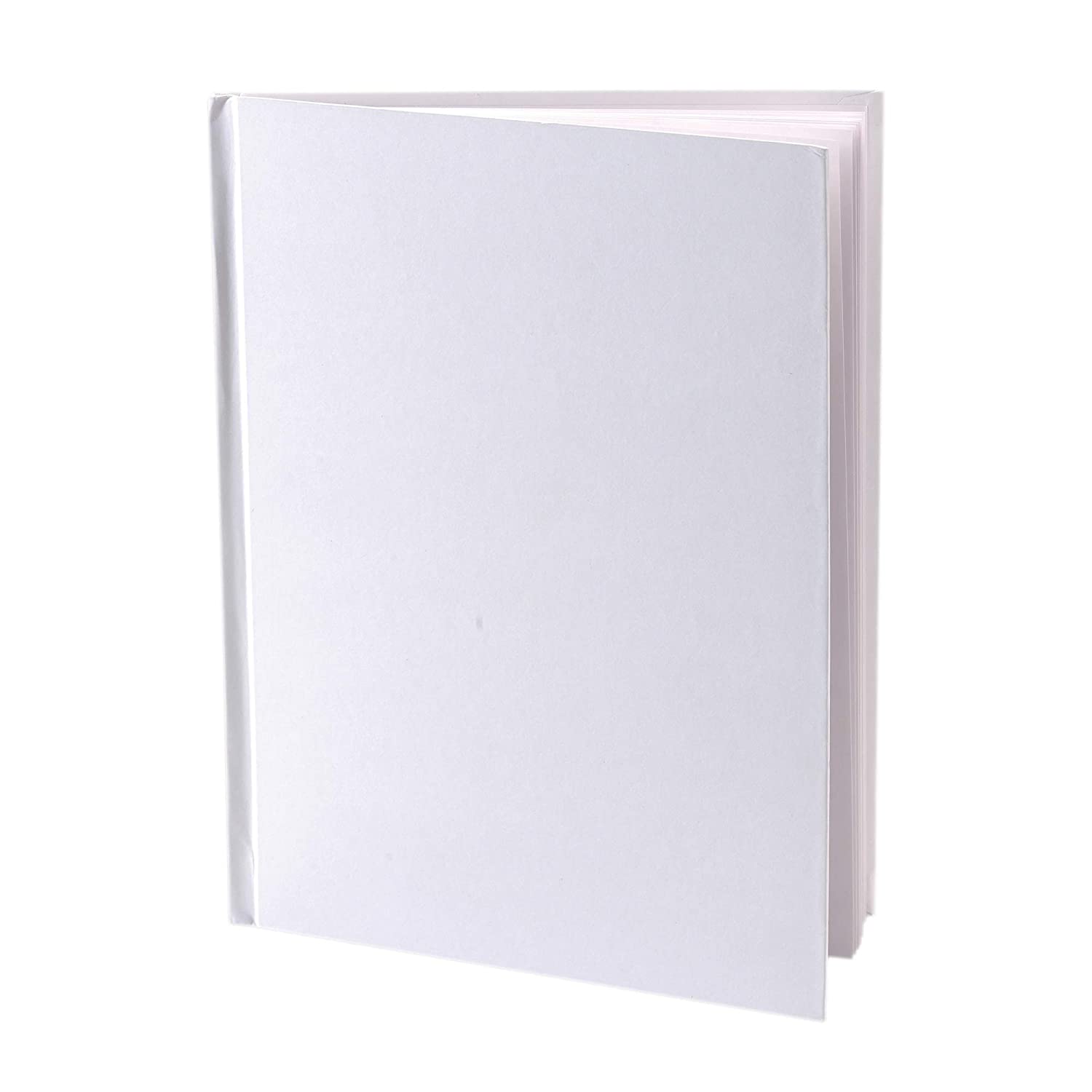 Ashley Productions ASH10700 Hardcover Blank Book, 6" Wide, 8" Length, White