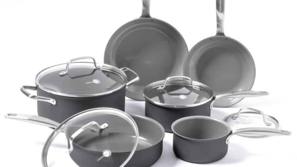  Tramontina PrimaWare 2-Piece Nonstick Saute Pan Set, Steel Gray:  Home & Kitchen