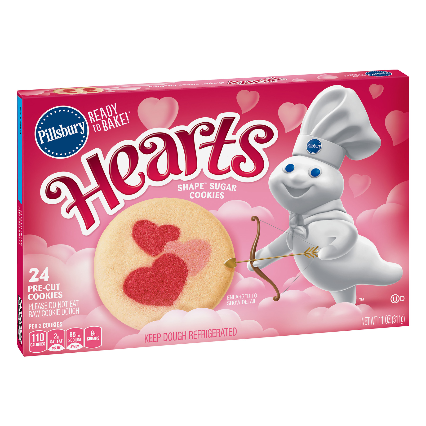 heart shaped pillsbury cookies