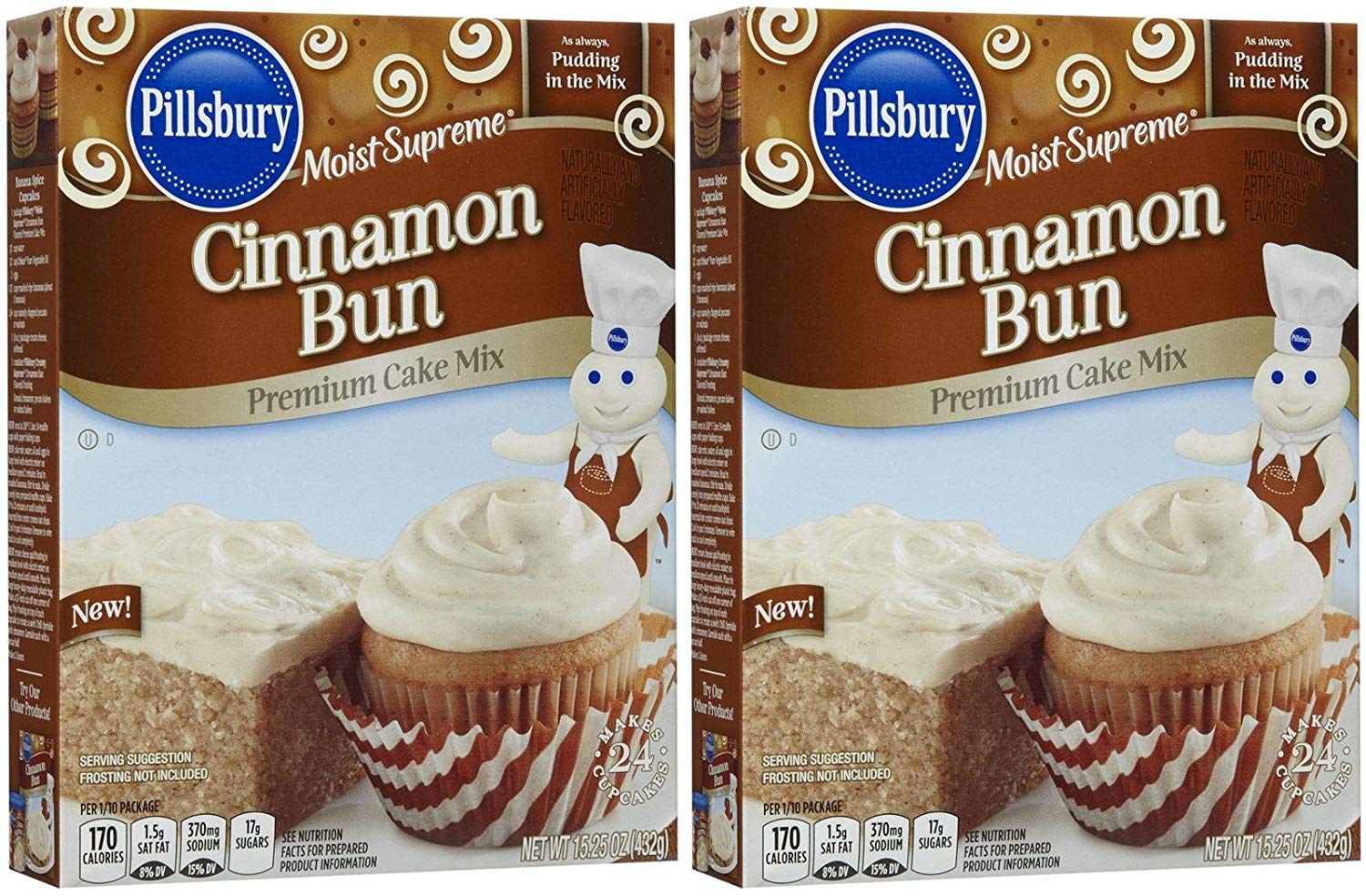 Pillsbury Moist Supreme Premium Cake Mix-Cinnamon Bun