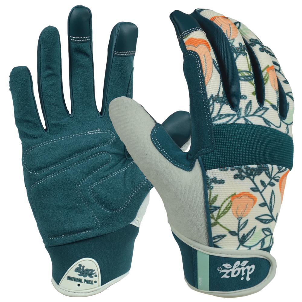 Women's Medium Fabric Gardener Touchscreen Gloves