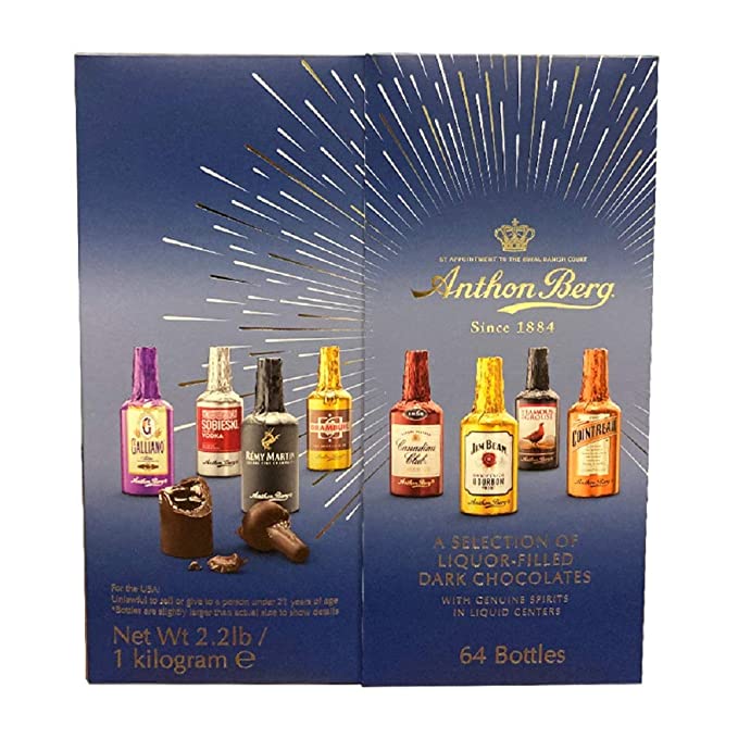 Anthon Berg Liqueur Bottles - Counter Disp (Pack of 64)