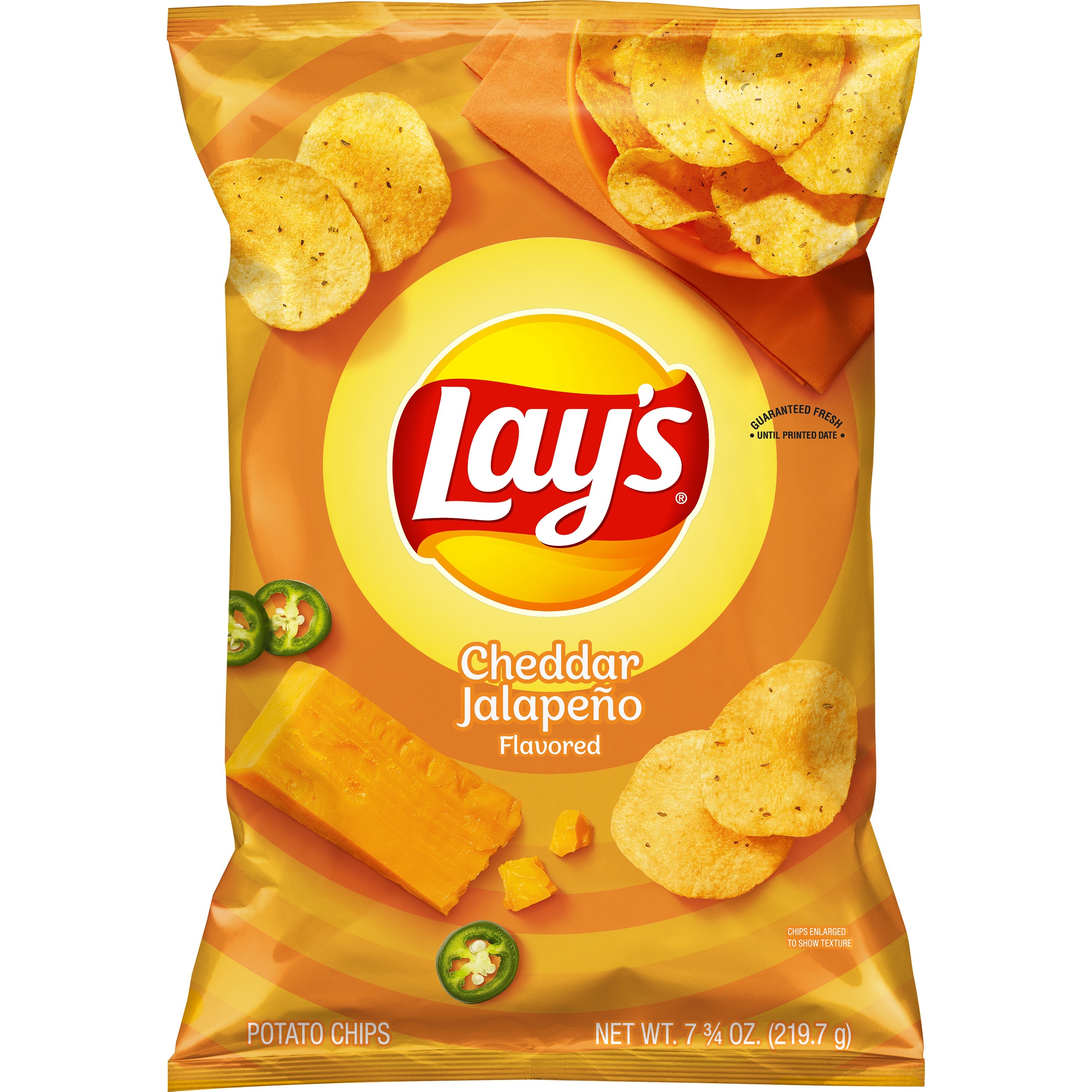 Lay's Cheddar Jalapeno Flavored Potato Chips