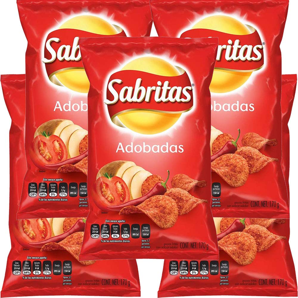 SABRITAS ADOBADAS 45g (Box with 5 bags)