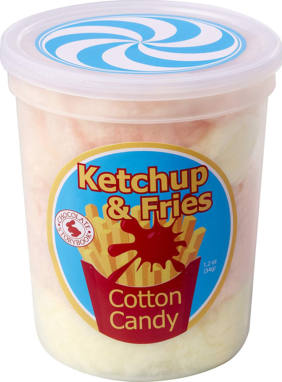 Ketchup and Fries Gourmet Flavored Cotton Candy