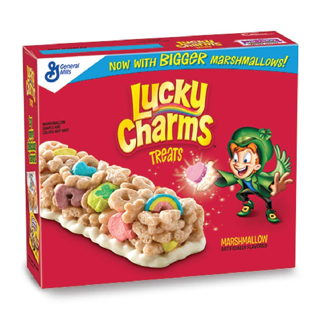 Lucky Charms Marshmallow Treats, 8 Cereal Bars, 6.8 oz Box