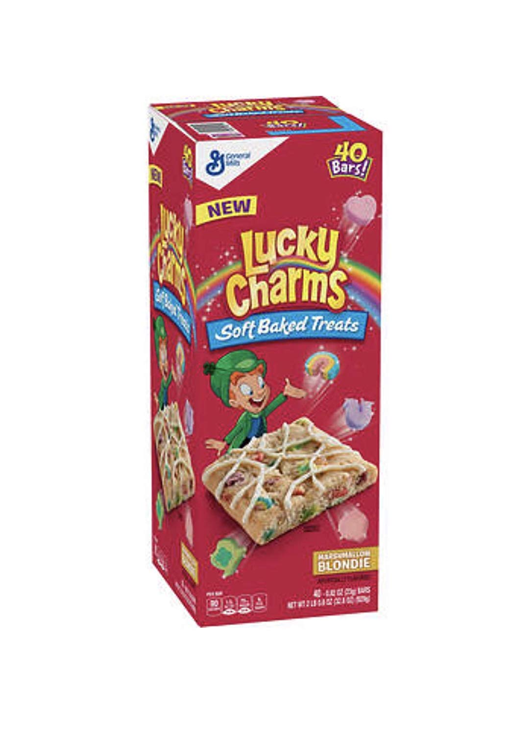 Lucky Charms New Marshmallow Blondie Soft Baked Treats 40 Bars