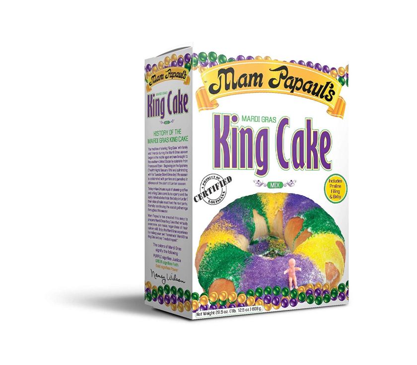 Mam Papaul's King Cake Mix with Praline Filling