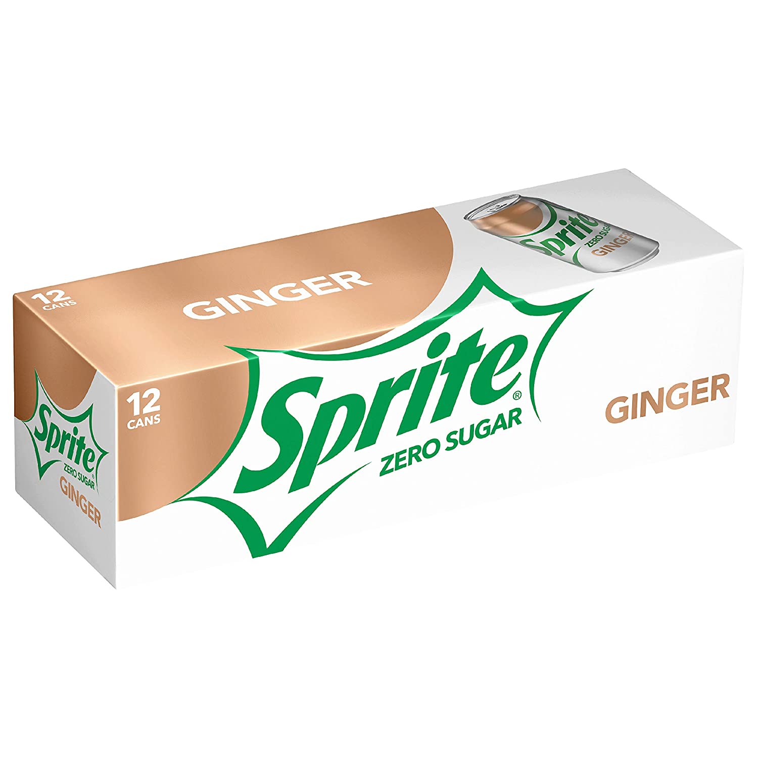 Sprite Zero Ginger Zero, 12 Fl oz (Pack of 12)