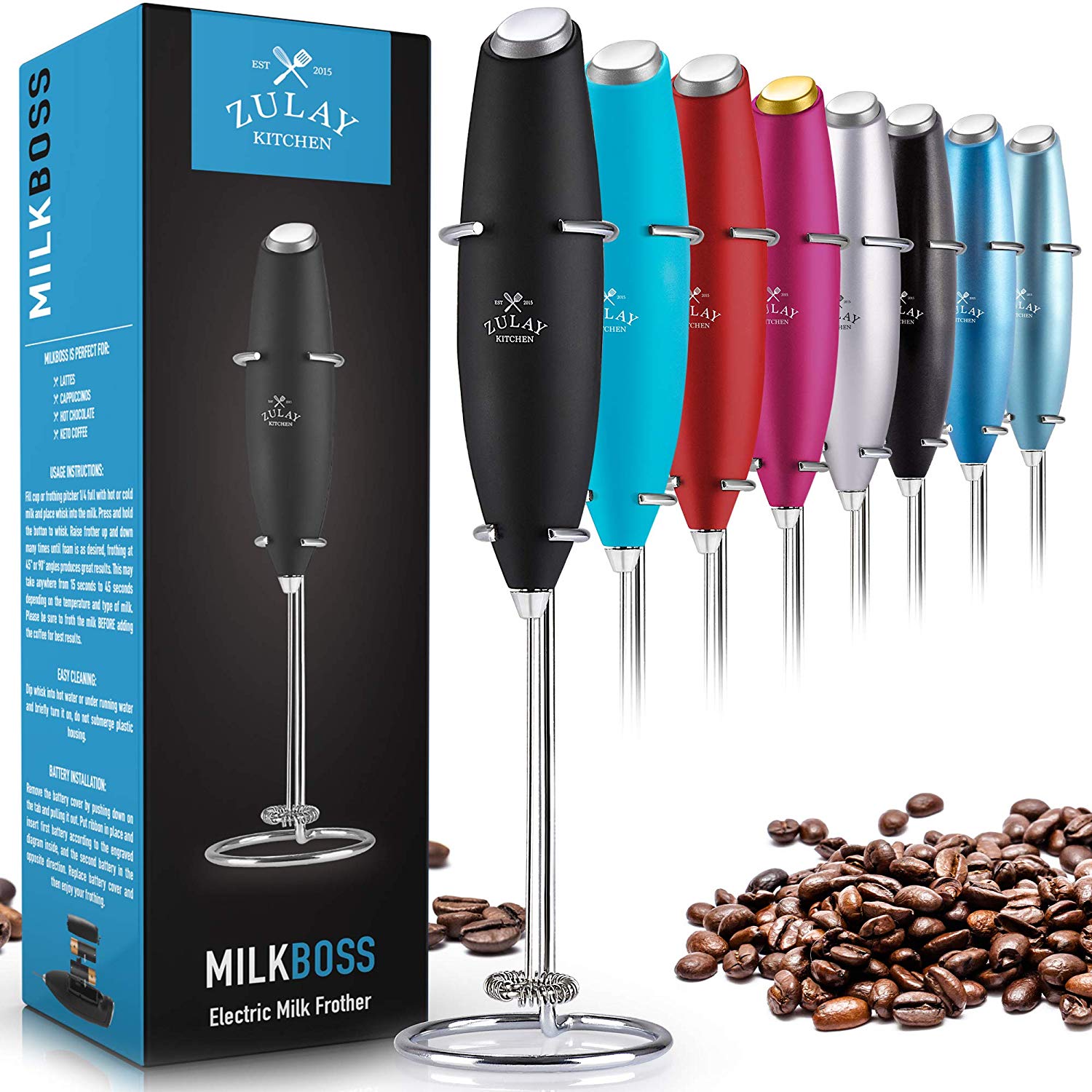 Zulay High Powered Milk Frother