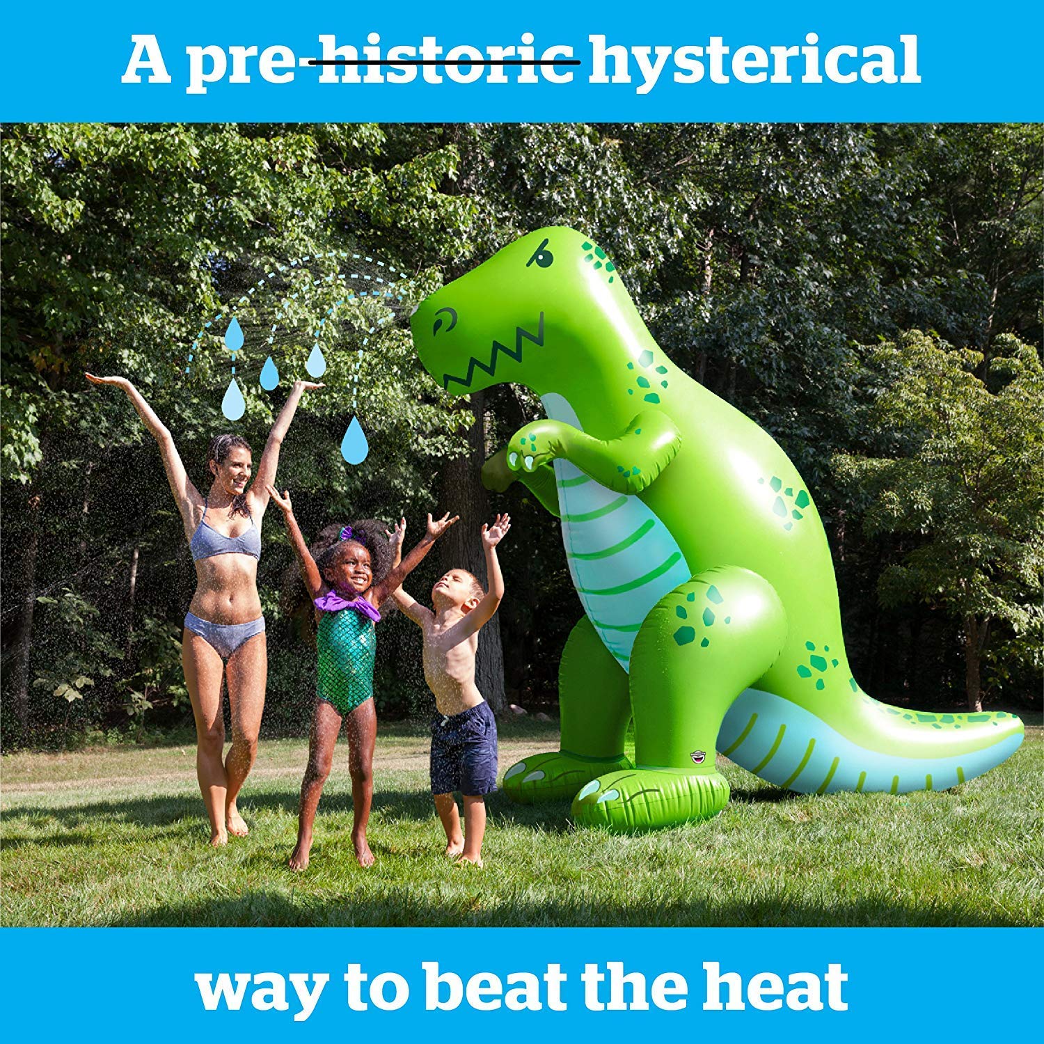 BigMouth Inc. Ginormous Inflatable Dinosaur Yard Summer Sprinkler