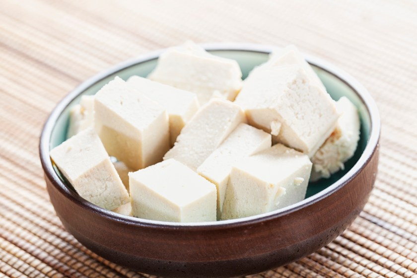 cubes of tofu
