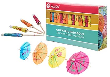 KingSeal 4 Inch Umbrella Parasol Cocktail Picks
