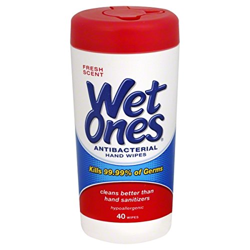 Wet Ones Antibacterial Hand Wipes, Fresh Scent 40 ea