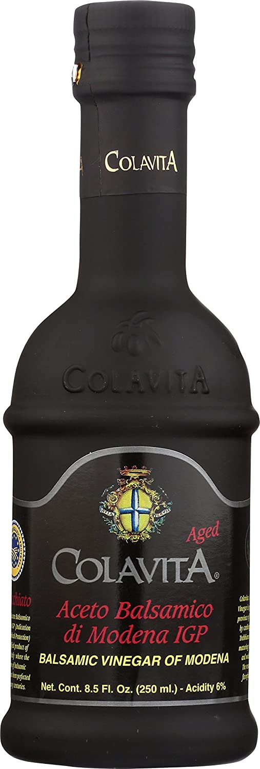 Colavita Aged Balsamic Vinegar of Modena IGP, 3 years, 8.5 Floz, Glass Bottle