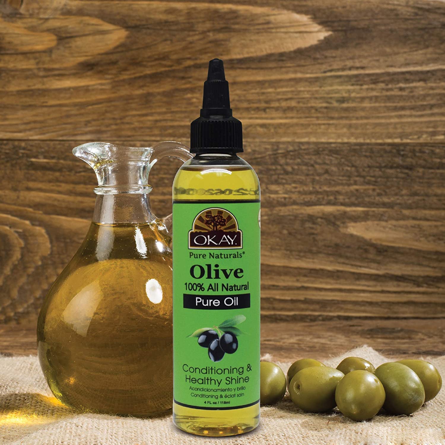 OKAY | 100% Pure Olive Oil | For All Hair Textures & Skin Types