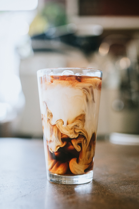 A cool refreshing glass of iced single origin coffee