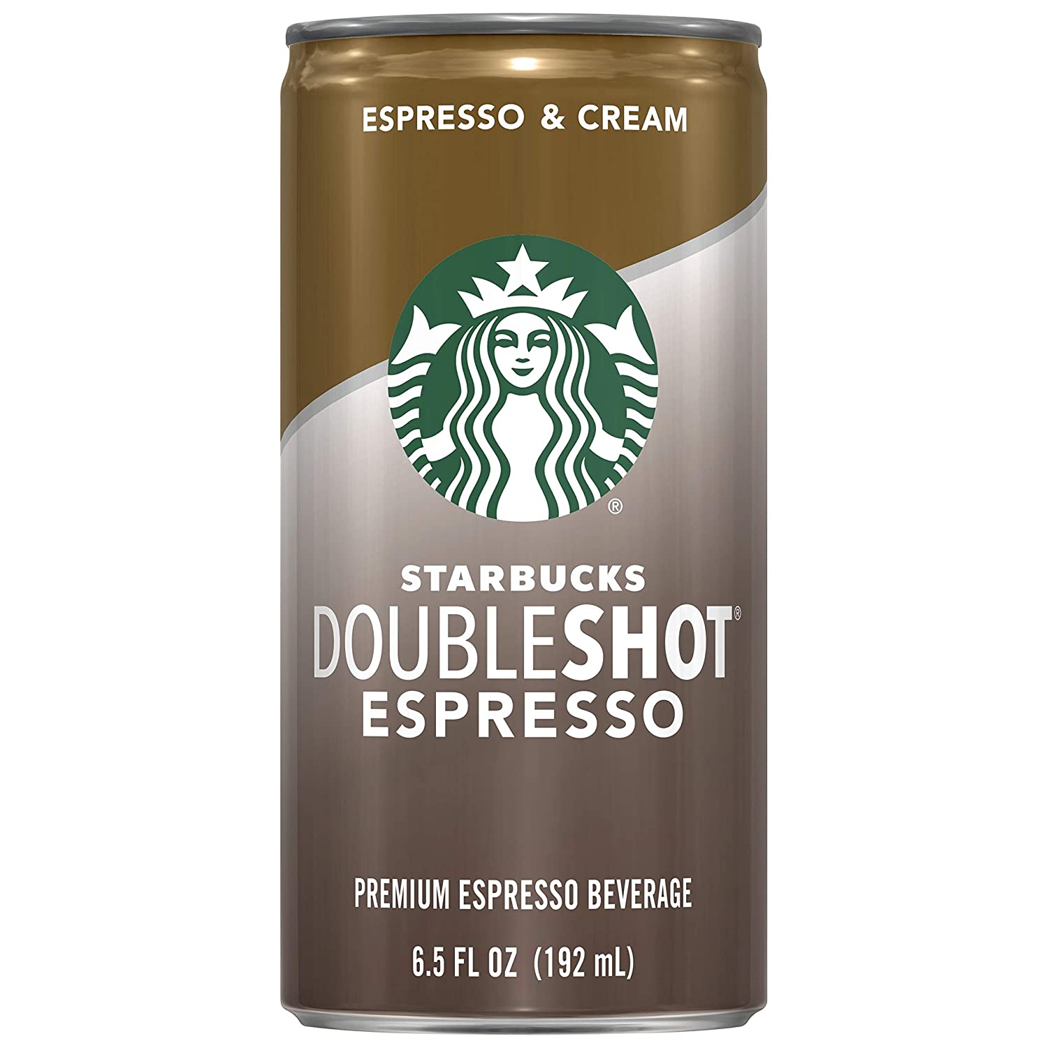 Starbucks Doubleshot, Espresso + Cream, 6.5 Fluid Ounce, Pack of 12