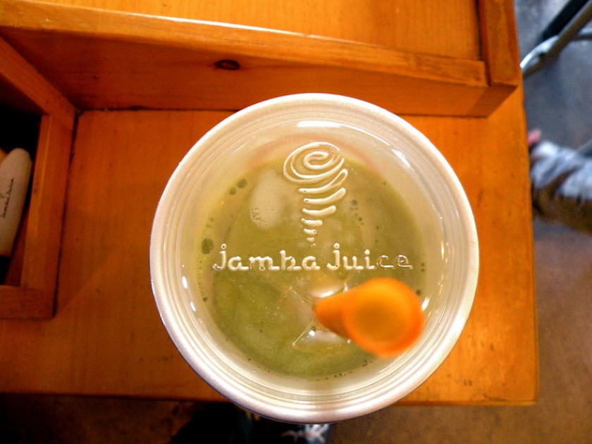 green Jamba Juice drink