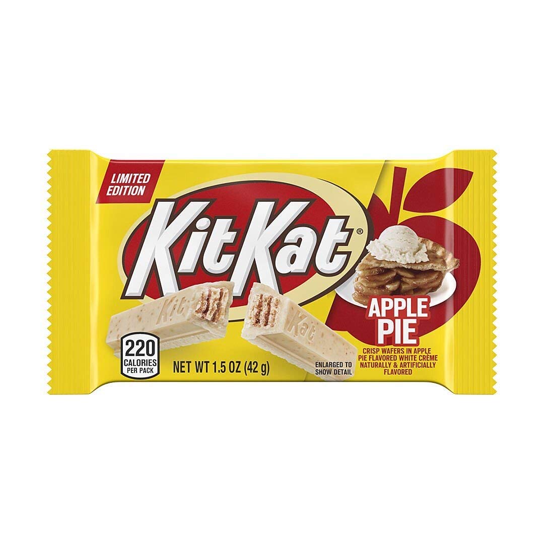 Apple Pie Kit Kat Bar White Chocolate Limited Edition Case of 24 1.5 oz Bars