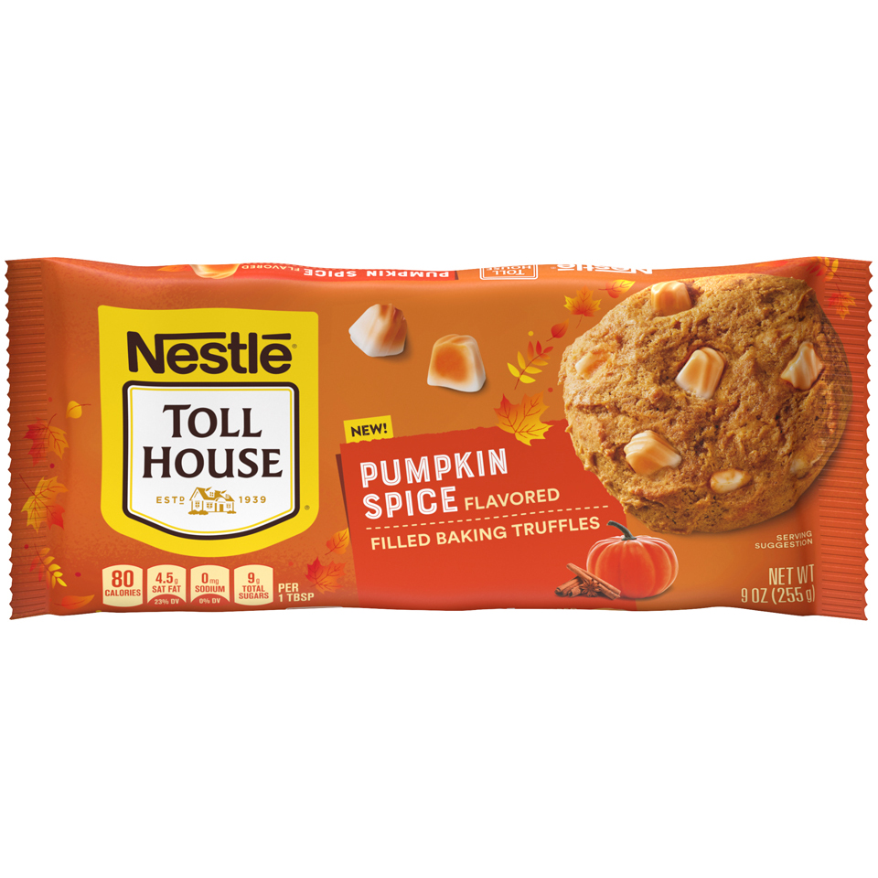 Nestle Toll House Pumpkin Spice Baking Truffles 9 Oz Bag