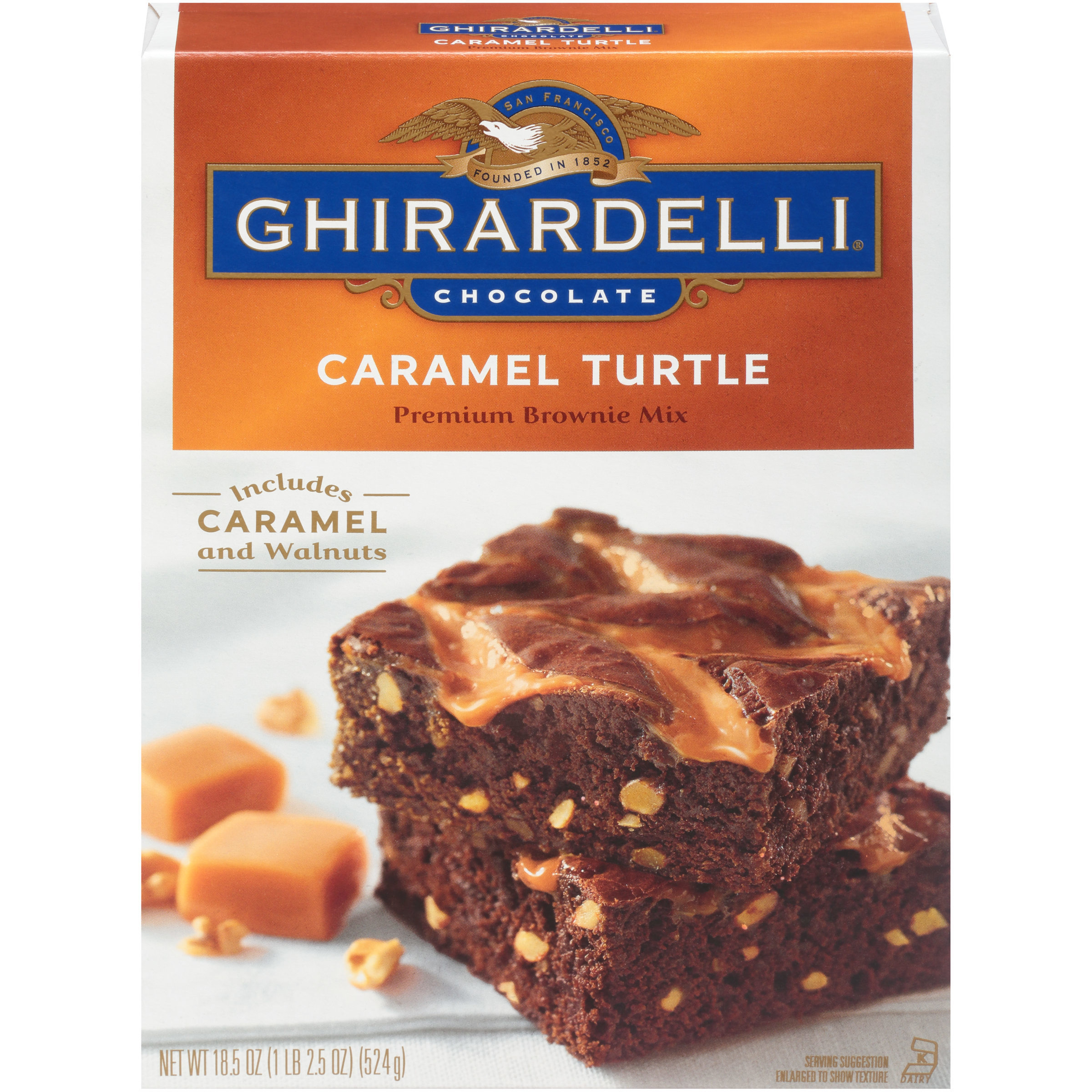 Ghirardelli® Chocolate Caramel Turtle Premium Brownie Mix 18.5 oz. Box