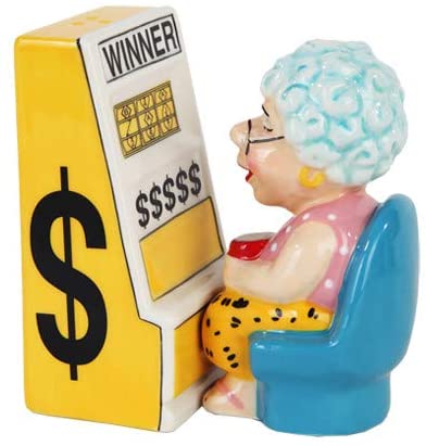 granny salt and pepper shaker