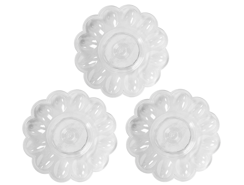 clear serving trays deviled egg tray