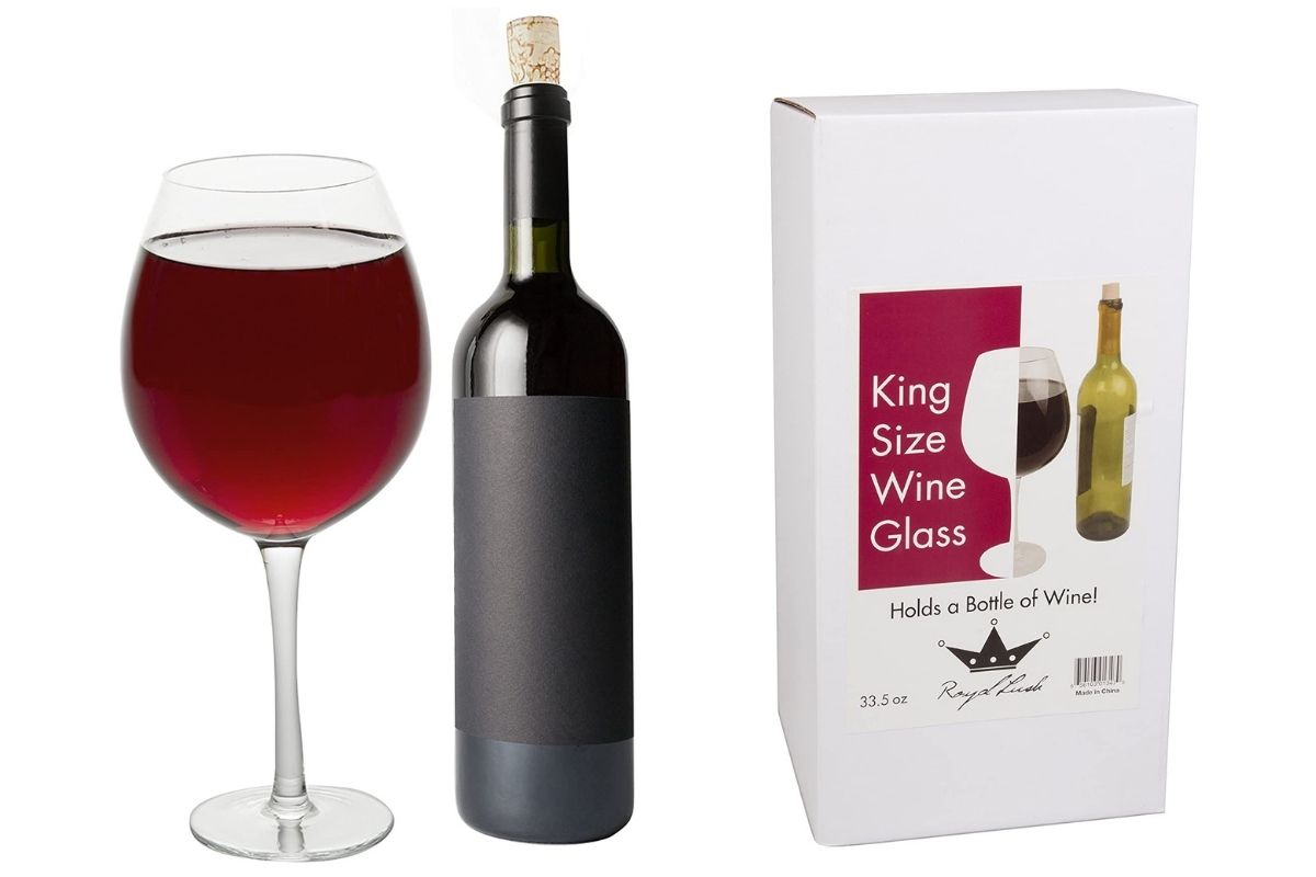 Oversized XL Giant Wine Glass (33.5oz) - Holds a Full