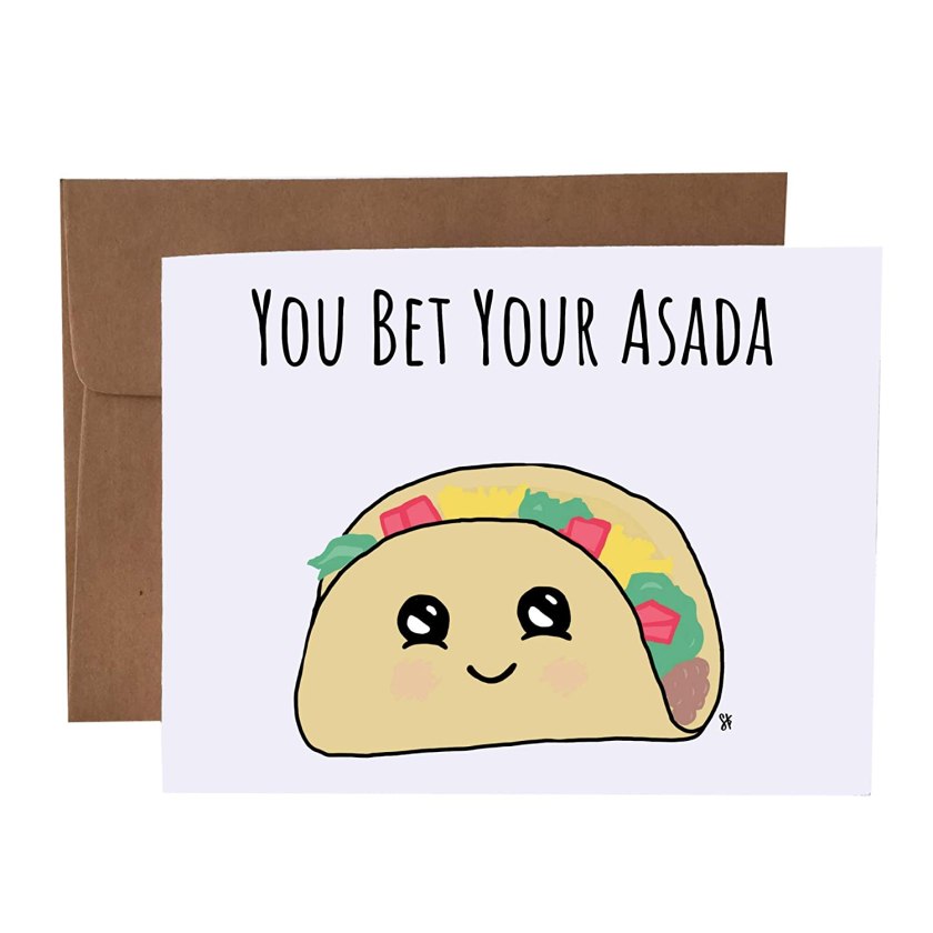 You Bet Your Asada - Taco Pun Card