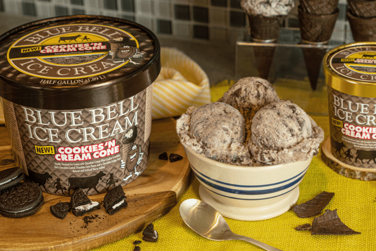 Blue Bell Introduces New Ice Cream Flavor 'Ice Cream Cone'