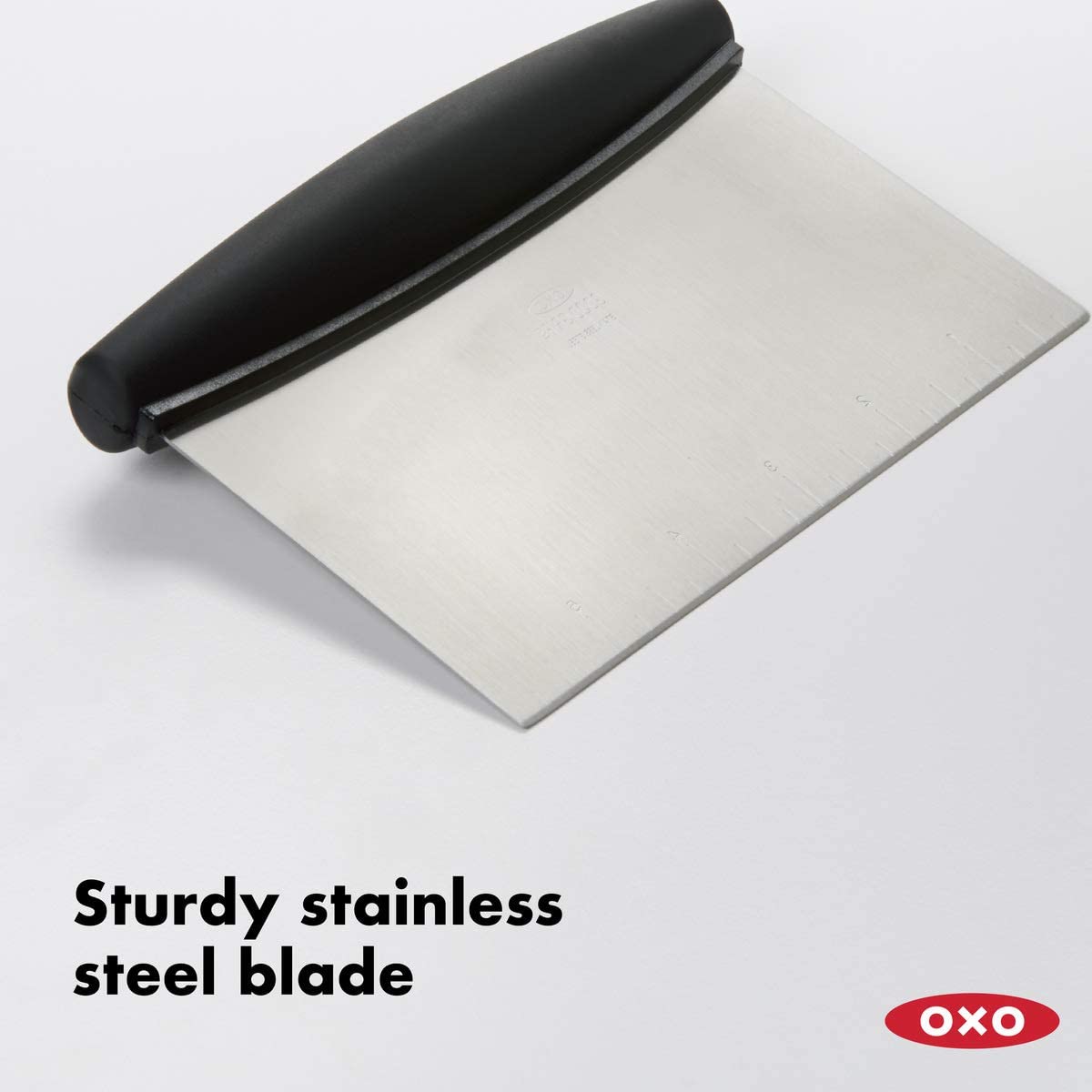 OXO Stainless Steel Good Grips Multi-Purpose Scraper & Chopper, 1 Count