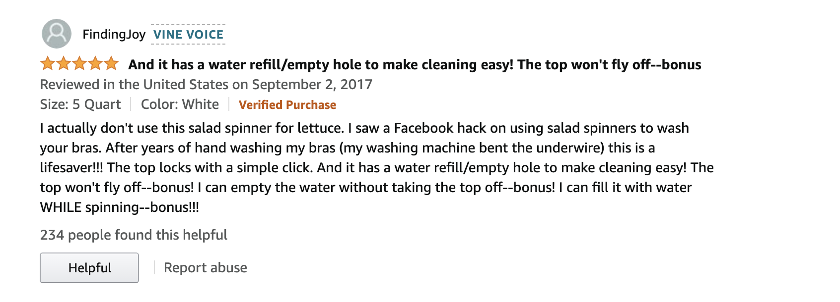 salad spinner amazon review