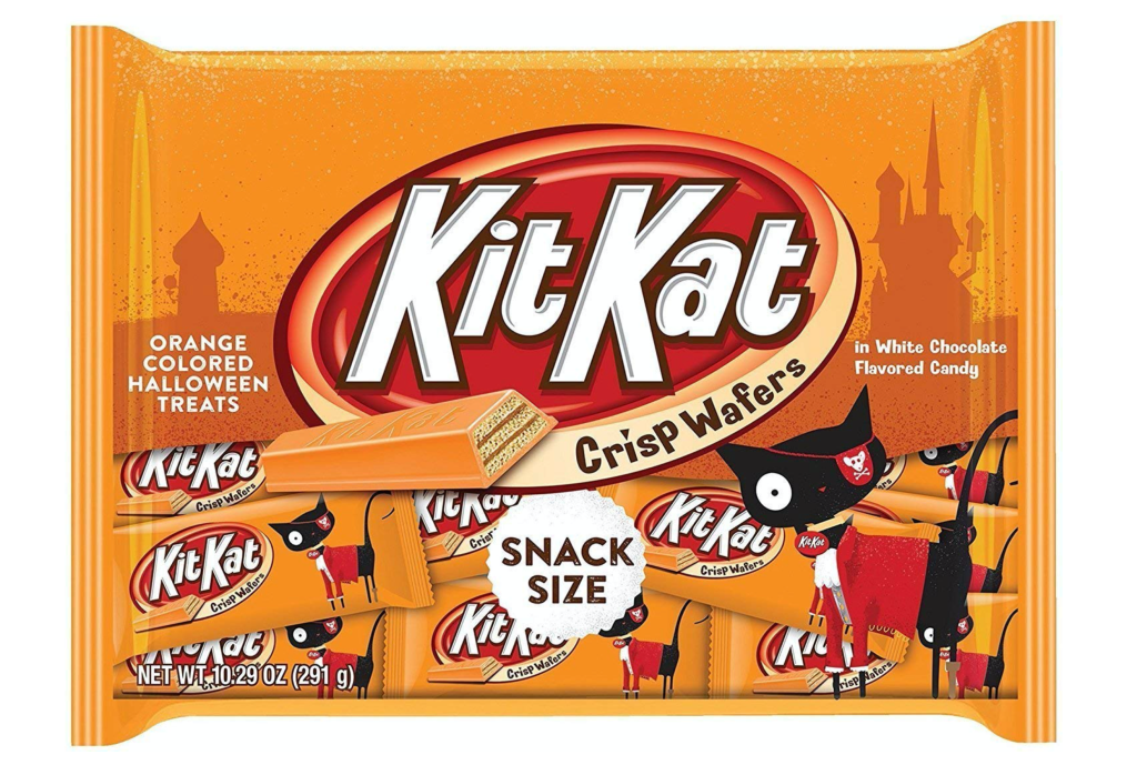 Kit Kat orange colored creme snacks