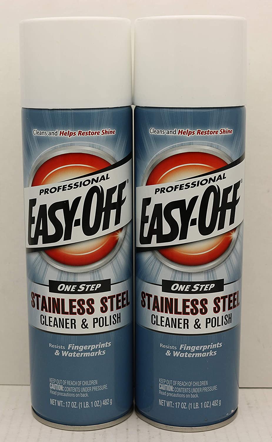 Easy Off Professional Easy-off, Stainless Steel Cleaner and Polish, 17 Ounce, 2 Pack