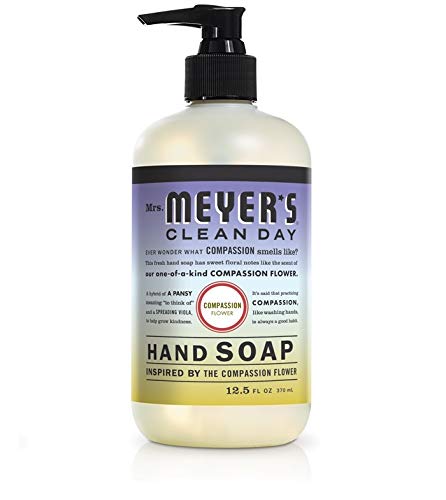 Mrs Meyer's Clean Day Hand Soap, Limited Edition Compassion Flower Scent, 12.5 Oz